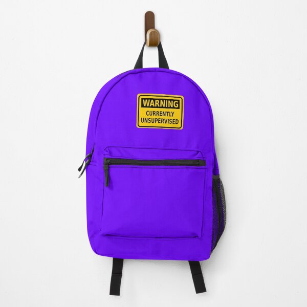 Item preview, Warning – Currently Unsupervised designed and sold by Karate Octopus.
