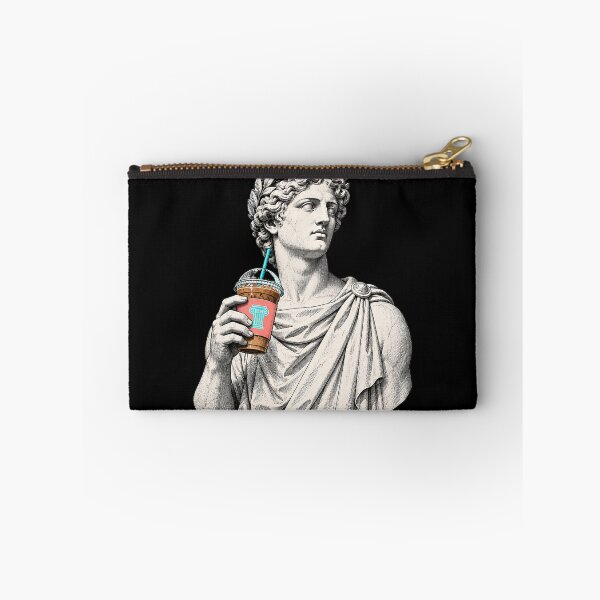 Item preview, Caffeinated Caesar - Classical Statue with Iced Coffee designed and sold by Motel Mirage.