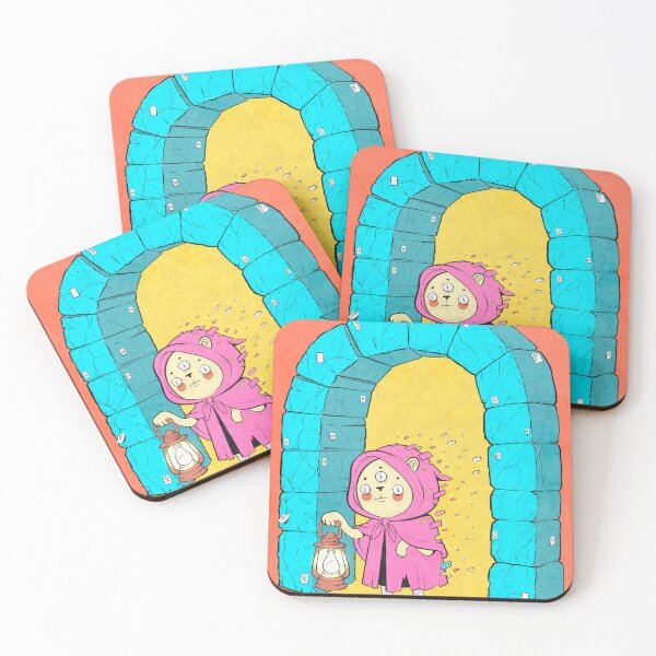Item preview, Cute Hooded Traveler with Lantern Archway designed and sold by DRP-art.