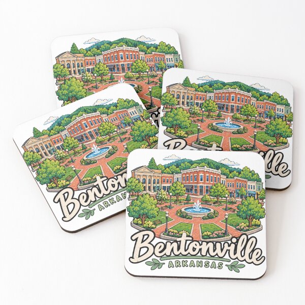 Item preview, Hand Drawn Bentonville Arkansas Travel Souvenir Landmark Gift designed and sold by MichaeIRellov.