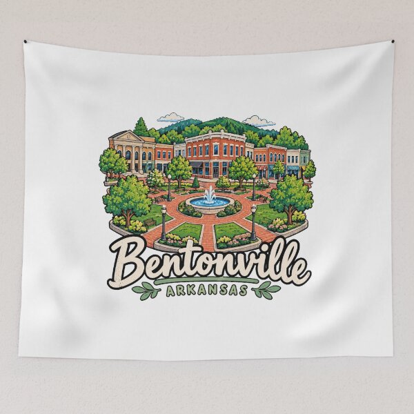 Artikelvorschau, Handgezeichnetes Souvenir aus Bentonville, Arkansas – ein besonderes Geschenk entworfen und verkauft von MichaeIRellov.