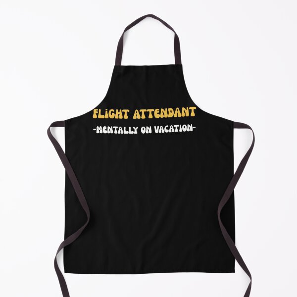 Item preview, Retro Flight Attendant Mentally On Vacation Cabin Crew designed and sold by mumchaosdesigns.