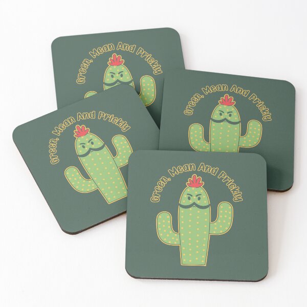 Item preview, Green Mean and Prickly Funny Cactus Western designed and sold by Drawings Project.