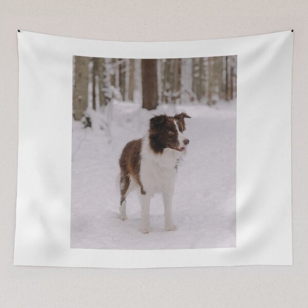 Item preview, Beautiful Border Collie Standing in Winter Snow designed and sold by VanGaldo.