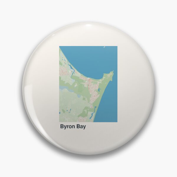Item preview, Byron Bay Minimalistic Map Art designed and sold by MapsNerd.