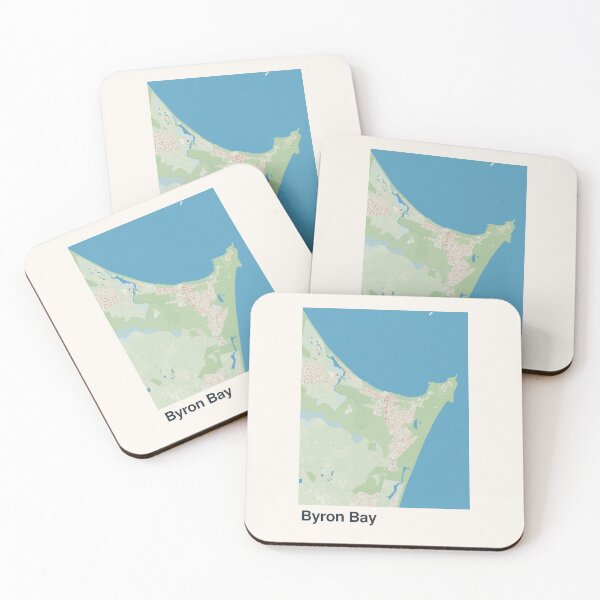 Item preview, Byron Bay Minimalistic Map Art designed and sold by MapsNerd.