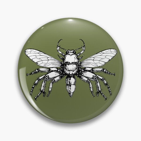 Item preview, Gothic Hornet Beetle Dark Entomology Art designed and sold by Litely.