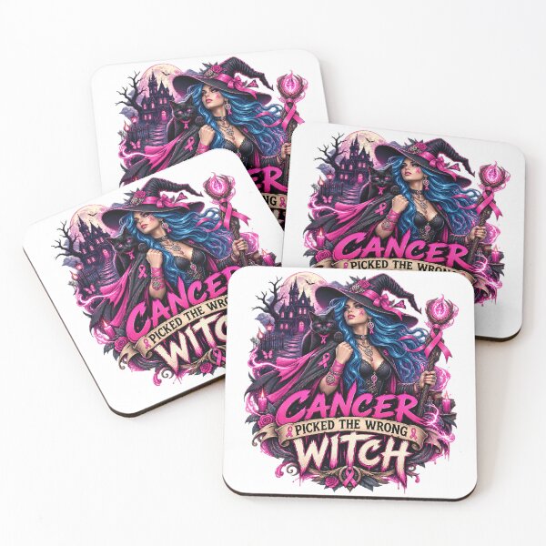 Item preview, Cancer Picked the Wrong Witch - Witchy Breast Cancer Warrior  designed and sold by Rtcraftani.