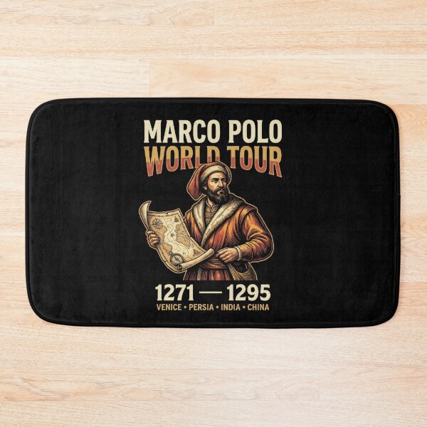 Aperçu de l'œuvre Explorateur du Tour du Monde Marco Polo créée et vendue par Retr0Tshirts.