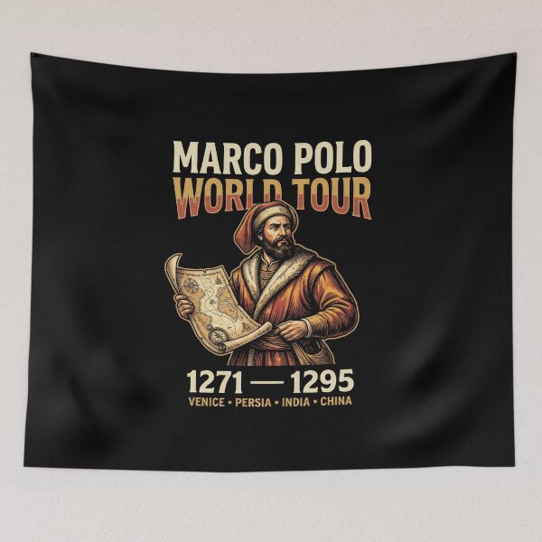 Item preview, Marco Polo World Tour Explorer designed and sold by Retr0Tshirts.