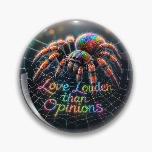 Item preview, Rainbow Spider “Love Louder Than Opinions” Design – Boris & Friends designed and sold by NotSoSubtleRosiePeas.
