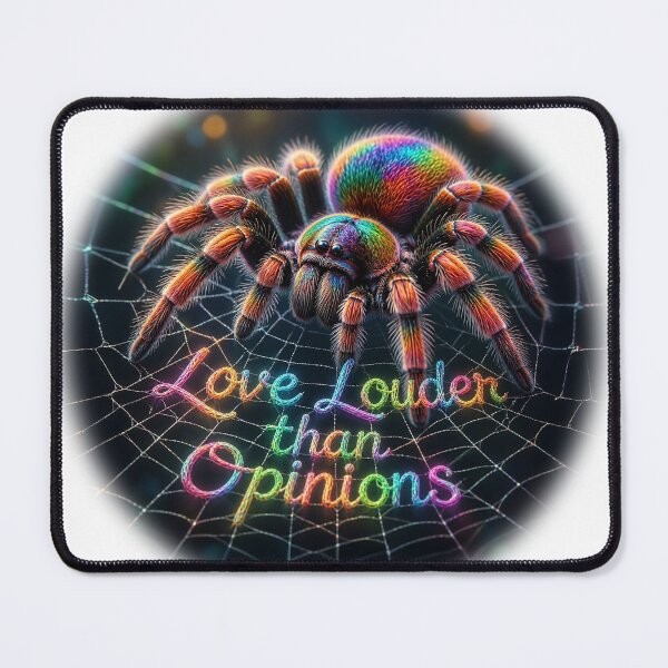 Item preview, Rainbow Spider “Love Louder Than Opinions” Design – Boris & Friends designed and sold by NotSoSubtleRosiePeas.
