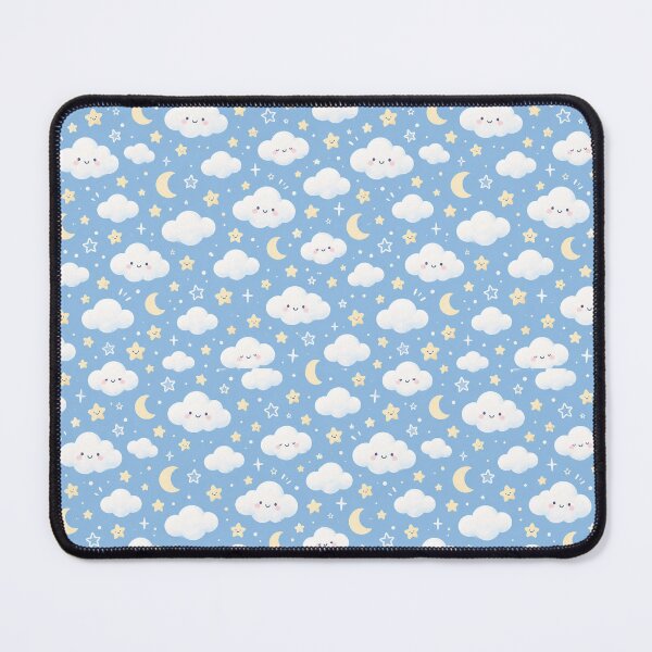 Item preview, Cute Pastel Clouds and Stars Pattern designed and sold by KruzyArts.