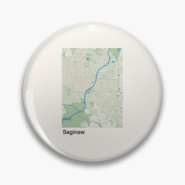 Item preview, Saginaw Minimalistic Map Art designed and sold by MapsNerd.