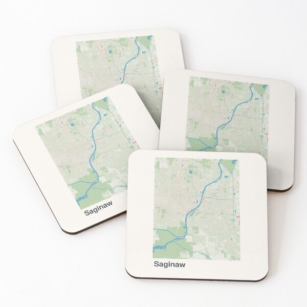 Item preview, Saginaw Minimalistic Map Art designed and sold by MapsNerd.