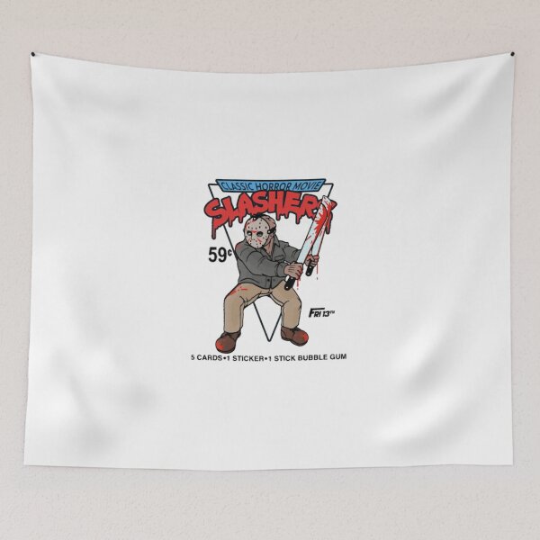 Item preview, Retro Slasher Mask Killer Comic Book Parody Graphic designed and sold by NoemiOReilly.