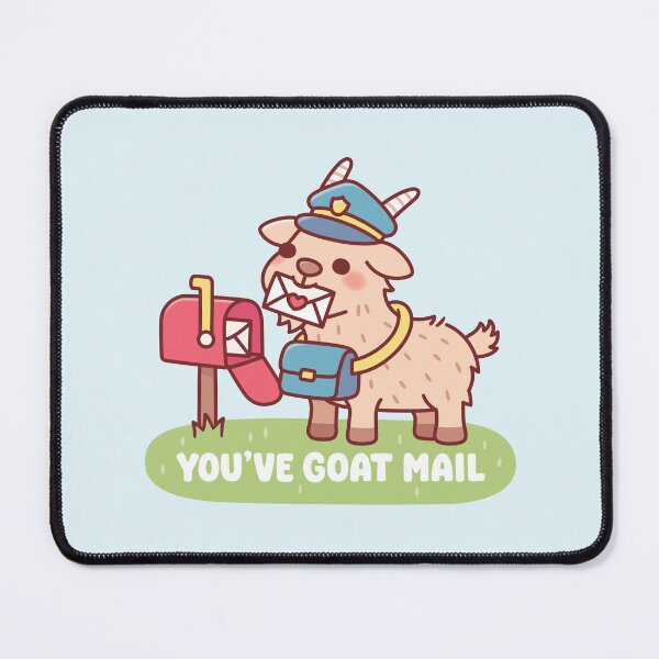 Item preview, Cute Goat Postal Delivery - You've Goat Mail Pun designed and sold by rustydoodle.