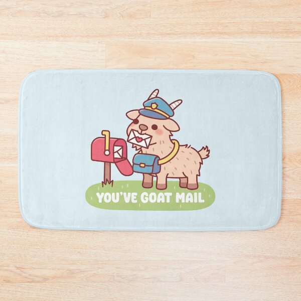 Item preview, Cute Goat Postal Delivery - You've Goat Mail Pun designed and sold by rustydoodle.