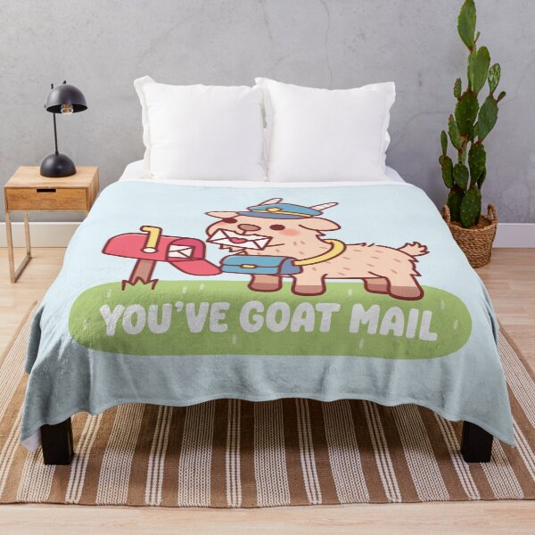 Item preview, Cute Goat Postal Delivery - You've Goat Mail Pun designed and sold by rustydoodle.