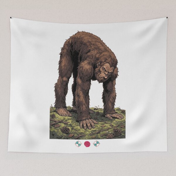Item preview, Cat-Cow Bigfoot Yoga Funny Sasquatch Stretch Pose designed and sold by Whimsy Trail Co.