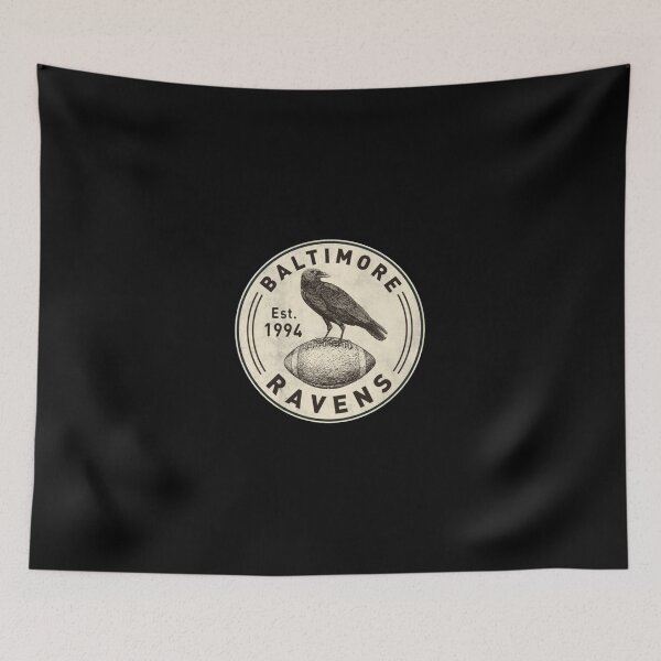 Item preview, Vintage Black Raven Football Club Circular Badge Art designed and sold by NoemiOReilly.