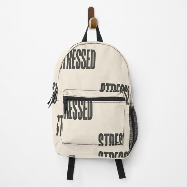 Item preview, STRESSED Minimal Typography Mental Health Art designed and sold by mbmstores.