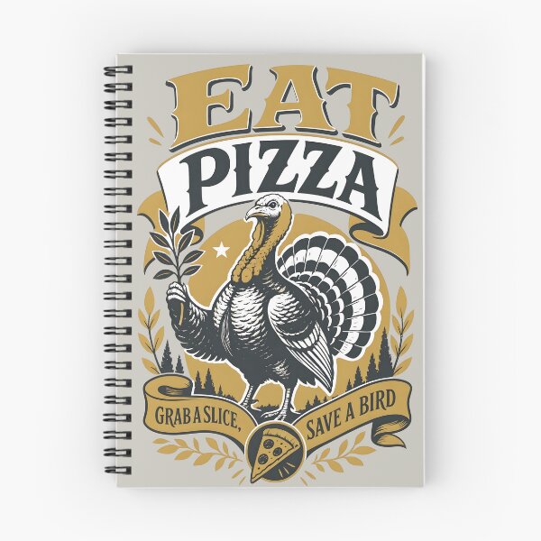 Item preview, Eat Pizza Save A Bird Thanksgiving Turkey designed and sold by MagicTheDog.