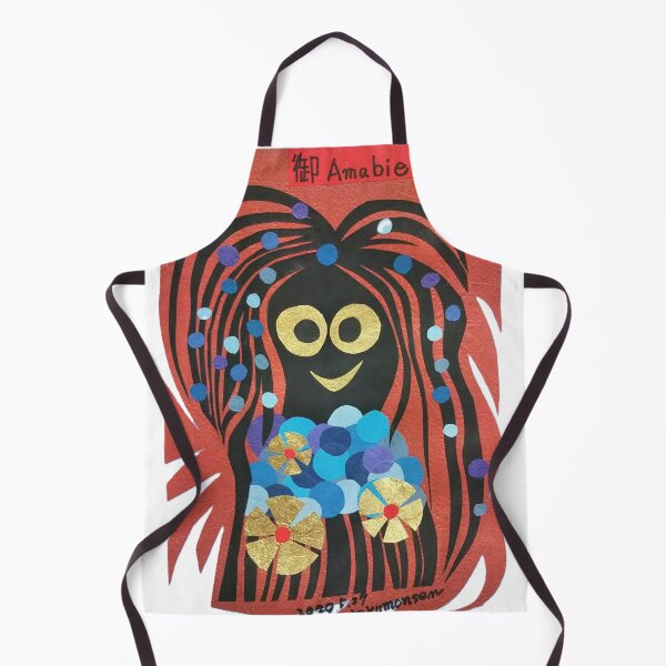 Item preview, Amabie Guardian – Japanese Yokai Collage designed and sold by SamuraiSixCoin.