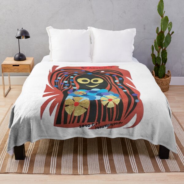 Item preview, Amabie Guardian – Japanese Yokai Collage designed and sold by SamuraiSixCoin.