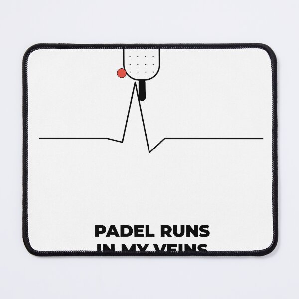Item preview, Padel Runs In My Veins Heartbeat designed and sold by CourtCultureHQ.
