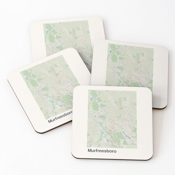 Item preview, Murfreesboro Minimalistic Map Art designed and sold by MapsNerd.