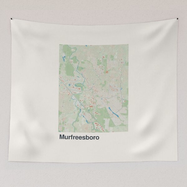 Item preview, Murfreesboro Minimalistic Map Art designed and sold by MapsNerd.