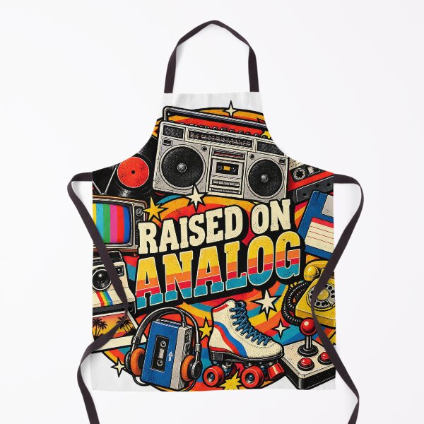 Item preview, Raised on Analog Retro 80s 90s Vintage Technology Nostalgia T-Shirt designed and sold by DesignArtist.ia.