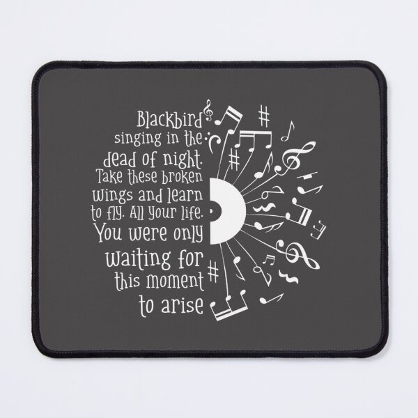 Item preview, Blackbirds Singing at Night with Music Instruments Artistic Design designed and sold by mustapha aymen.