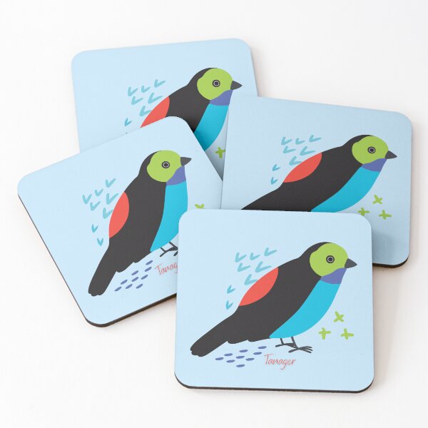 Item preview, Tanager Colorful Tropical Songbird designed and sold by AnulaArt.