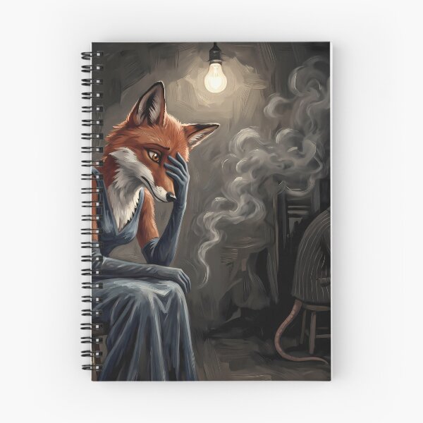 Item preview, The Interrogation | Noir Fox Lady & Mobster Rats Art designed and sold by ThegrayInterval.