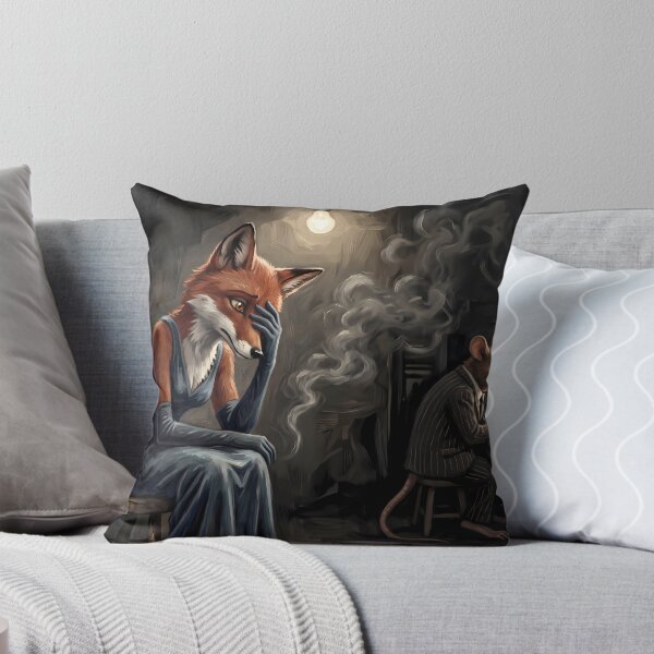 Item preview, The Interrogation | Noir Fox Lady & Mobster Rats Art designed and sold by ThegrayInterval.