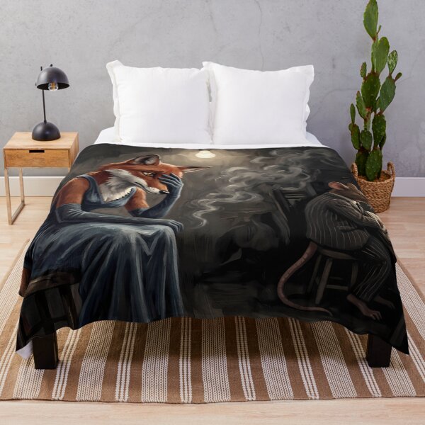 Item preview, The Interrogation | Noir Fox Lady & Mobster Rats Art designed and sold by ThegrayInterval.