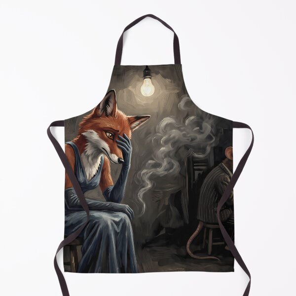 Item preview, The Interrogation | Noir Fox Lady & Mobster Rats Art designed and sold by ThegrayInterval.