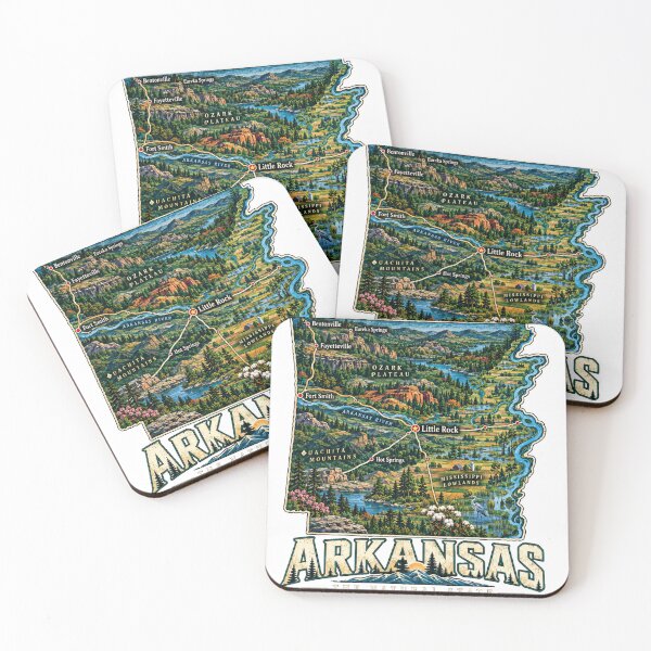 Item preview, Vintage Arkansas Travel Souvenir Landmark Gift designed and sold by MichaeIRellov.