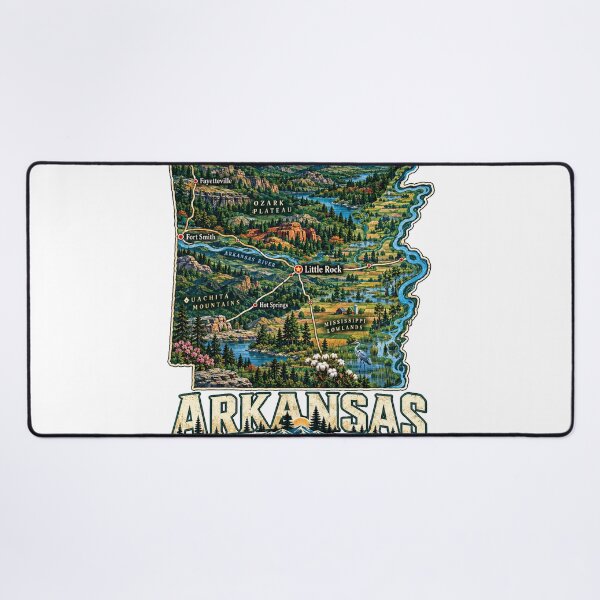 Item preview, Vintage Arkansas Travel Souvenir Landmark Gift designed and sold by MichaeIRellov.