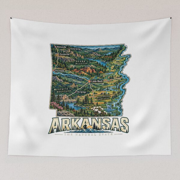 Item preview, Recuerdo de viaje vintage de Arkansas, lugar emblemático, regalo designed and sold by MichaeIRellov.