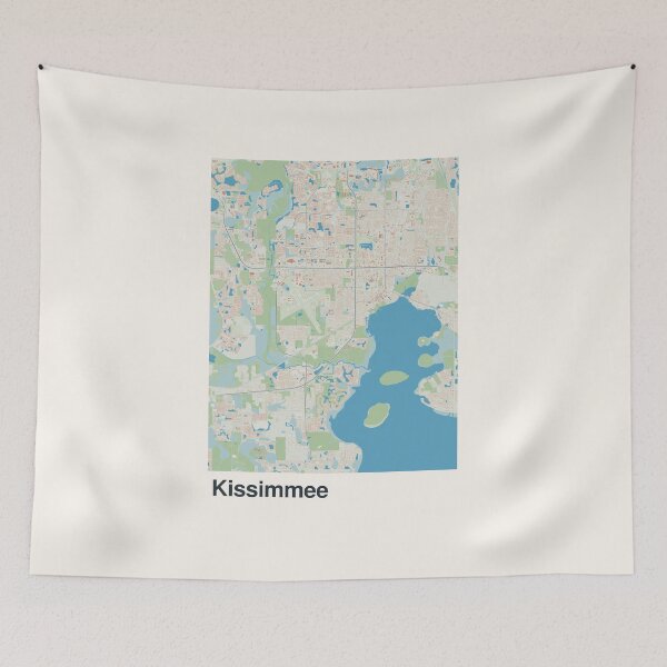Item preview, Kissimmee Minimalistic Map Art designed and sold by MapsNerd.