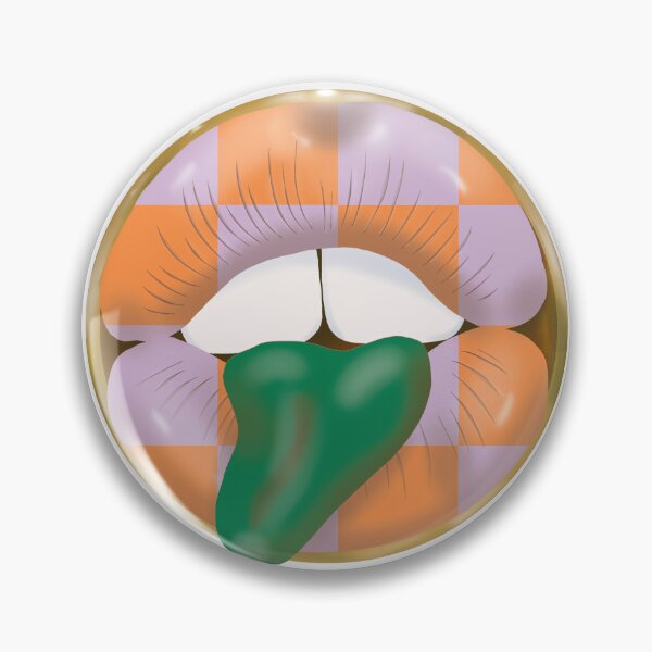Artikelvorschau, Rebel Lips Pop Art – Blöcke lila orange grün Zunge entworfen und verkauft von GoldenRebels.