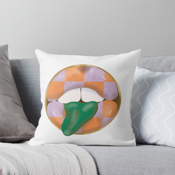 Item preview, Rebel Lips Pop Art – blocks lila orange green tongue designed and sold by GoldenRebels.