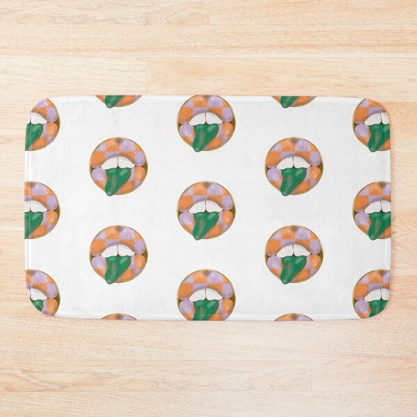 Item preview, Rebel Lips Pop Art – blocks lila orange green tongue designed and sold by GoldenRebels.