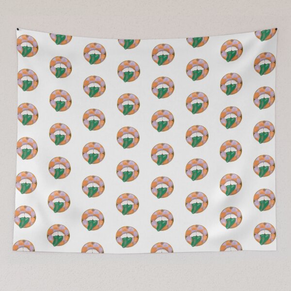 Item preview, Rebel Lips Pop Art – blocks lila orange green tongue designed and sold by GoldenRebels.