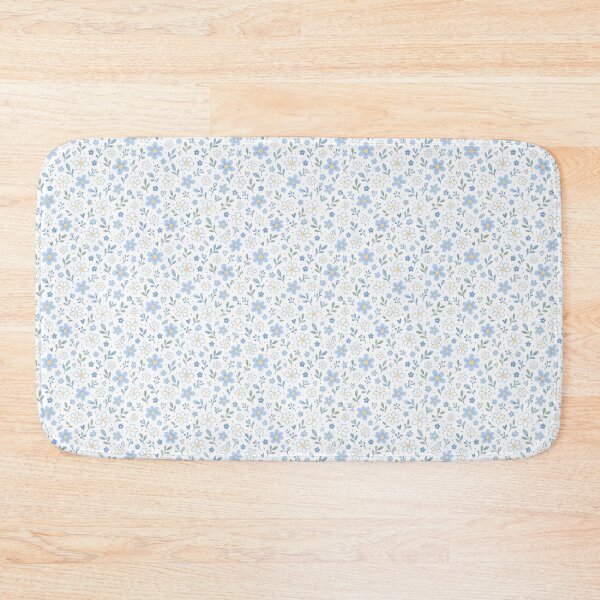 Item preview, Calm Blue Daisy Floral Doodle Pattern designed and sold by KruzyArts.