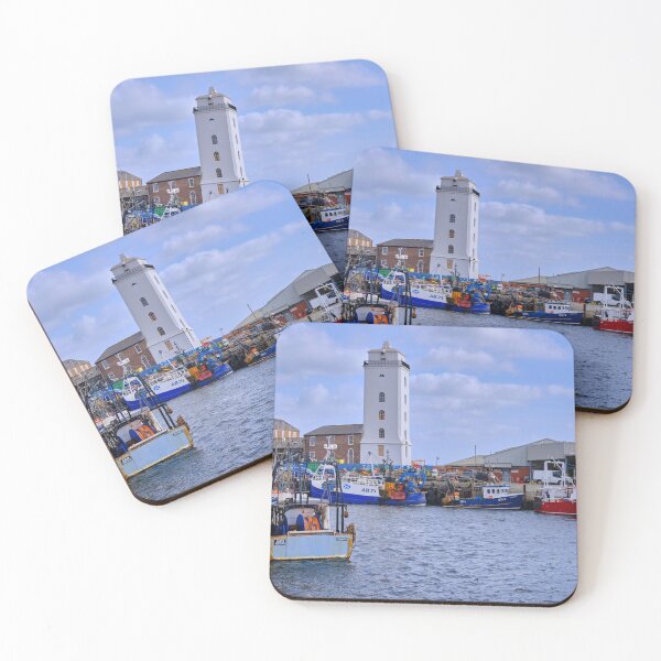 Item preview, Colourful Fishing Boats at North Shields Fish Quay designed and sold by Violaman.