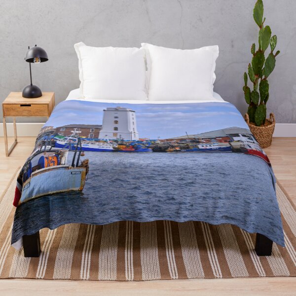 Item preview, Colourful Fishing Boats at North Shields Fish Quay designed and sold by Violaman.